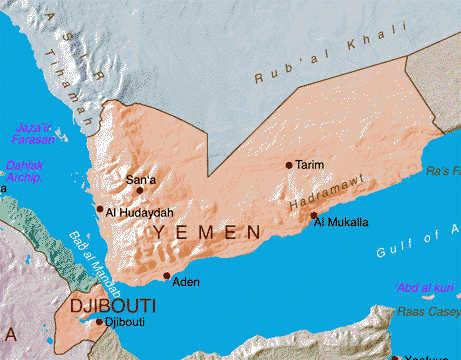 Map Yemen